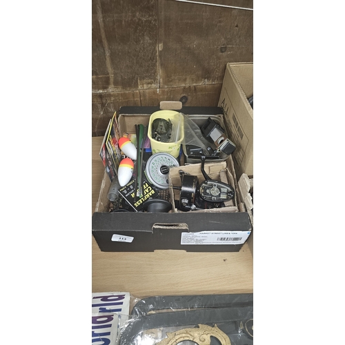 113 - FISHING LOT - REELS, FLOATS, SPARES ETC