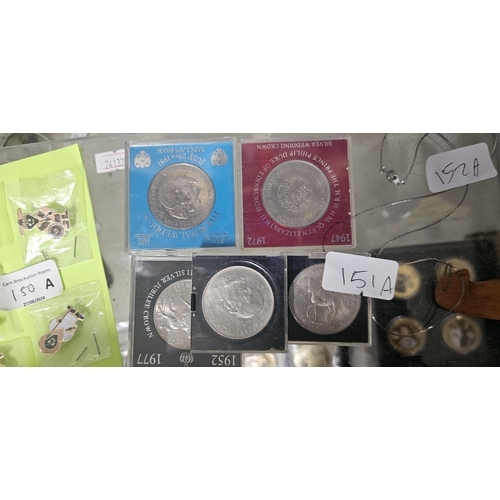 151A - 5 CROWN COINS ALL DIFFERENT