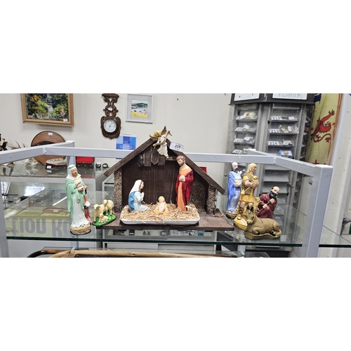 225 - NATIVITY SET HANDMADE IN CORNWALL