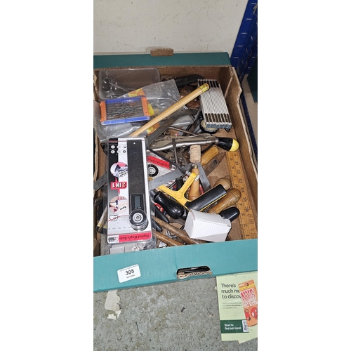 305 - BOX OF TOOLS