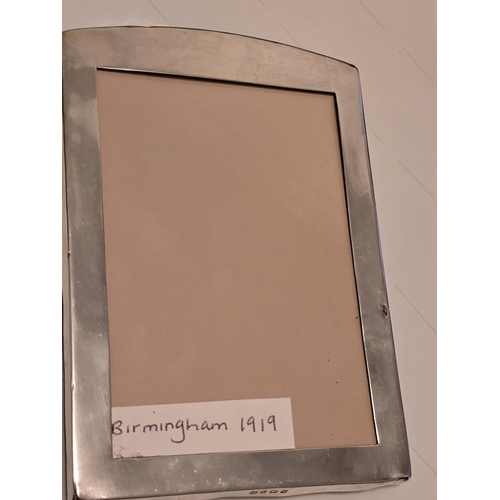 15A - Silver hall marked picture frame 16cm x 11cm