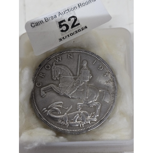 52 - 1935 Rocking Horse Crown George V Jubilee Coin 28.3g 50% Silver