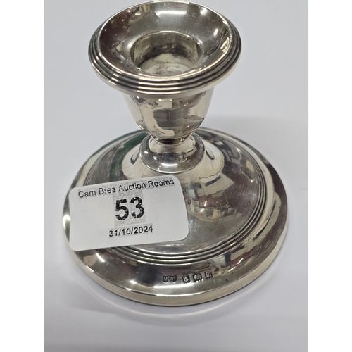 53 - Silver HM Candle holder 139g 4