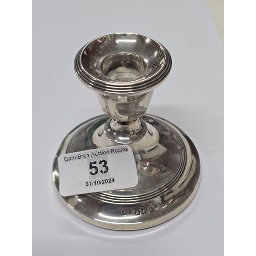 53 - Silver HM Candle holder 139g 4