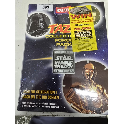 393 - Star Wars Tazo folder still sealed