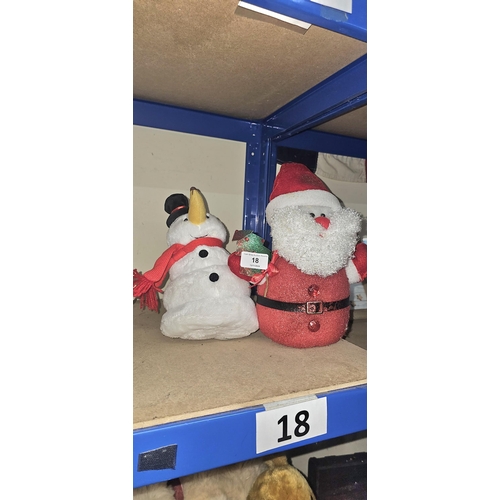 18 - SANTA & SNOWMAN