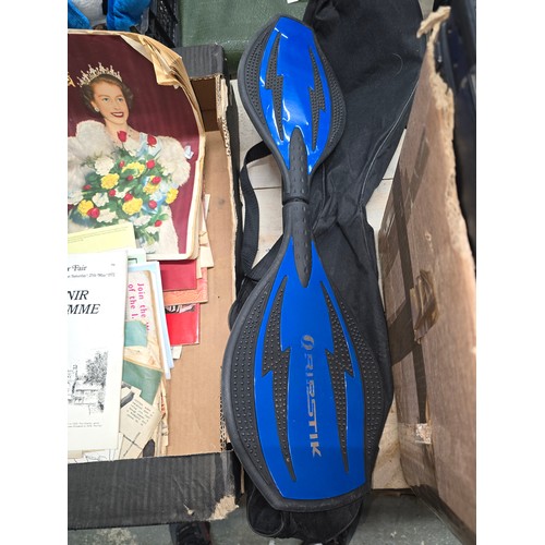 456 - SIDEWINDER SKATEBOARD WITH CARRY BAG GOOD COND