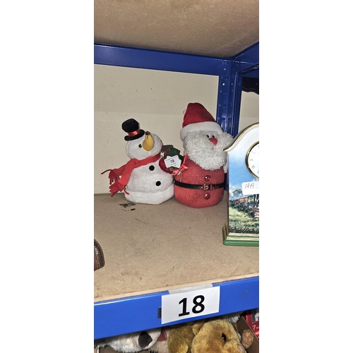 18 - SANTA & SNOWMAN