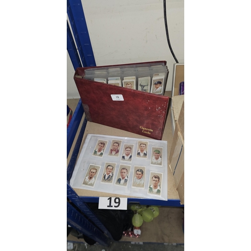 19 - CIGARETTE CARD FOLDER WITH HUGE MIX OF CARD SETS