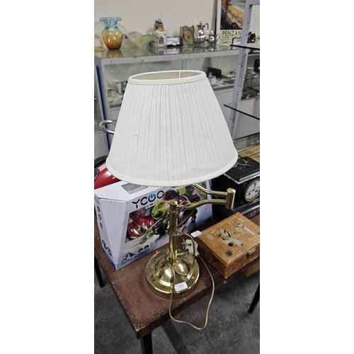 219 - BRASS ADJUSTABLE LAMP - GWO