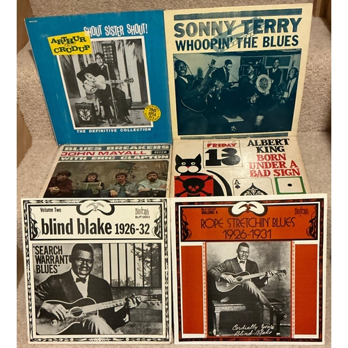 331 - 6 x blues LPs - Sonny Terry 'Whoopin' the Blues; Blind Blake 'Rope Stretchin' Blues 1926-1931'; Blin... 