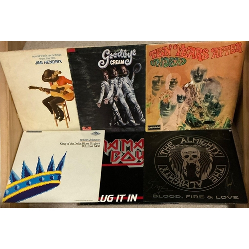 332 - 6 x rock and blues LPs - Ten Years After 'Undead'; Cream 'Goodbye Cream'; Jimi Hendrix 'Soundtrack R... 