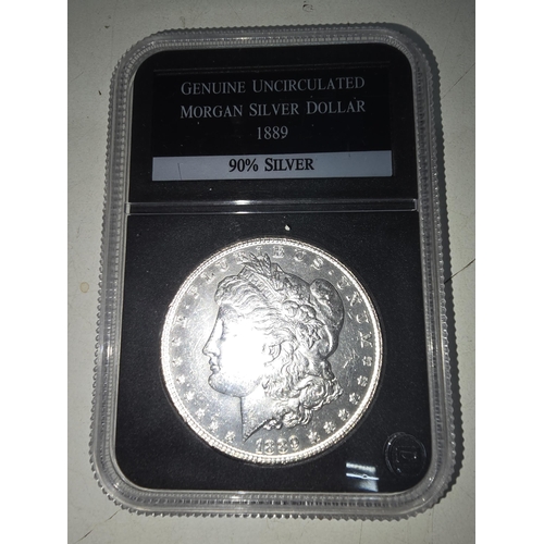 283 - Proof sealed 90% silver Morgan Dollar 1889