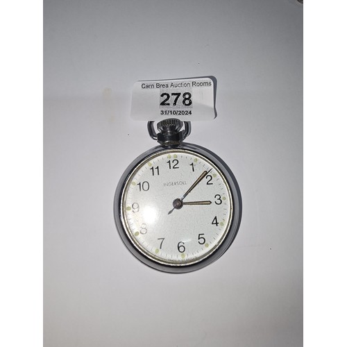 278 - Ingersoll Pocket watch gwo