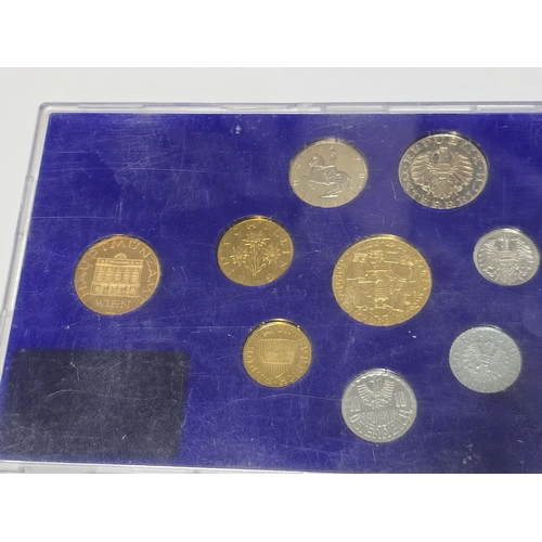 73 - 1986 Austrian coin set