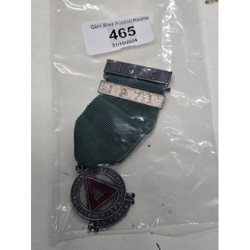 465 - Safe Driving Medal