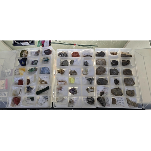 122A - 3 boxes of approx. 54 minerals & gem stones