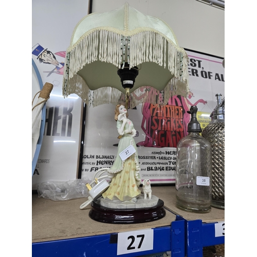 27 - lady table lamp