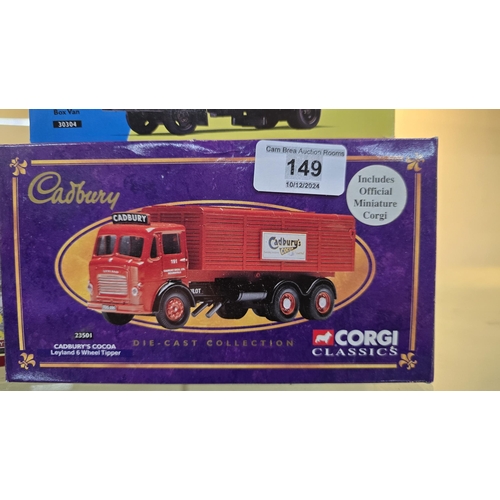 149 - Corgi 23501 Cadbury Coca Leyland 6 wheel tipper