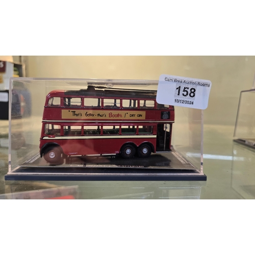 158 - Corgi trolly bus booths dry gin