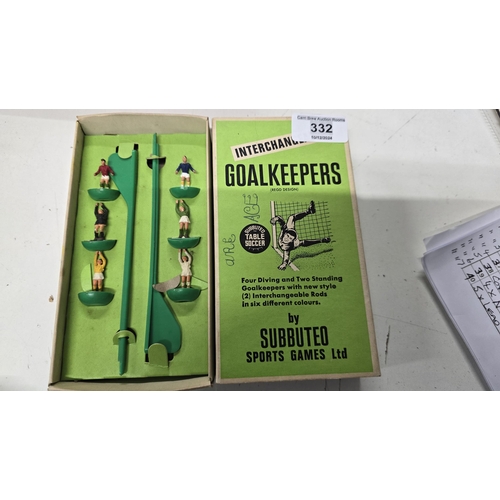 332 - Subbuteo goal keepers