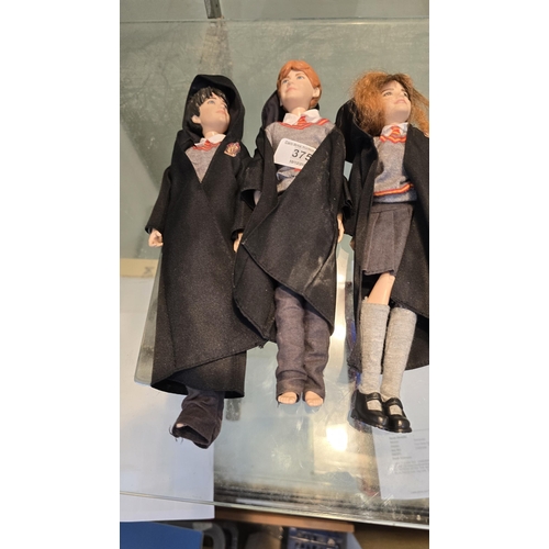 375 - 3 Harry potter action figures