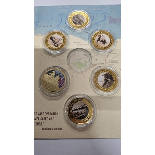 488A - 75th D Day coin set 1 missing