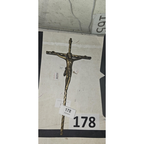 178 - BRASS CRUCIFIX