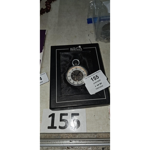 155 - HERITAGE POCKET WATCH, MANUAL