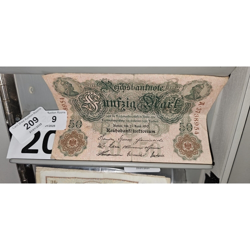 209 - OLD BANKNOTE