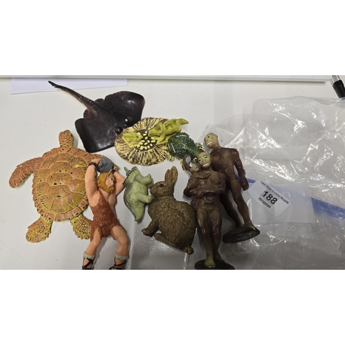 188 - Early Man & dinosaur figures 1990s