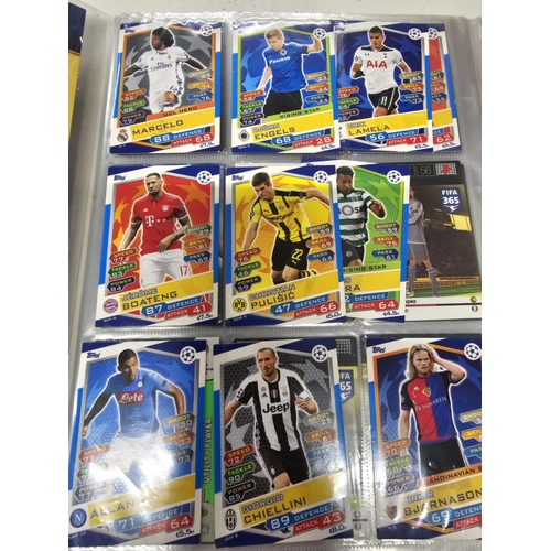 199 - 225 Football cards in album