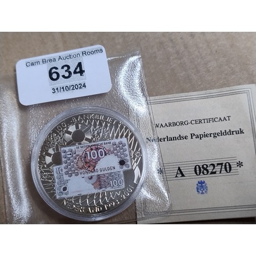 634 - Big European coin in capsule, low mintage