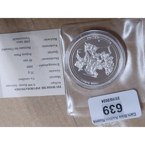 639 - Big European coin in capsule, low mintage