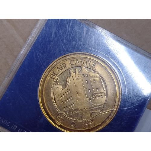 666 - Blair Castle medallion in box