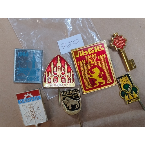 780 - Old Lithuanian and Ukrainian badges