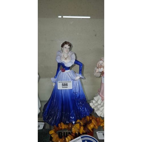 586 - 'Coalport' Anne figurine of the year 1997