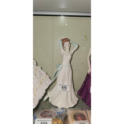 679 - Coalport figure Ladies of Fashion High Society