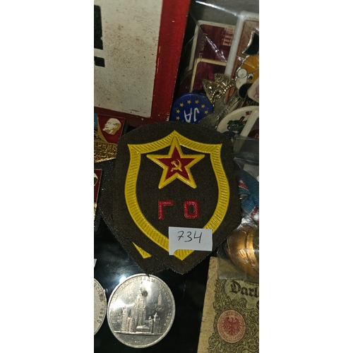 734 - 3 Soviet Military patches