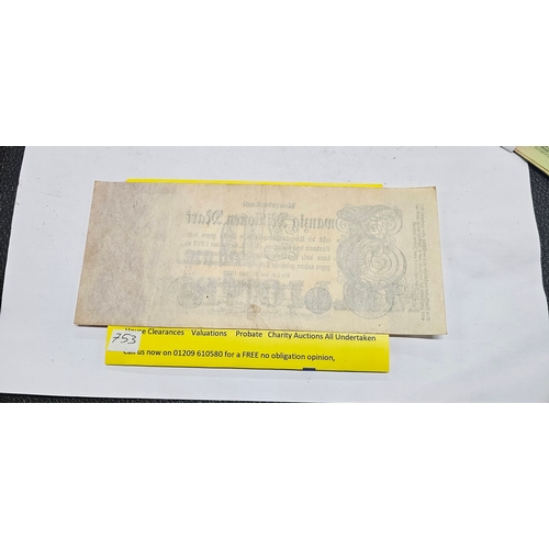 753 - Old banknote