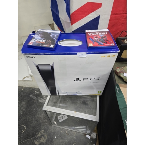 121A - PS5 (825 gb) in box plus two games