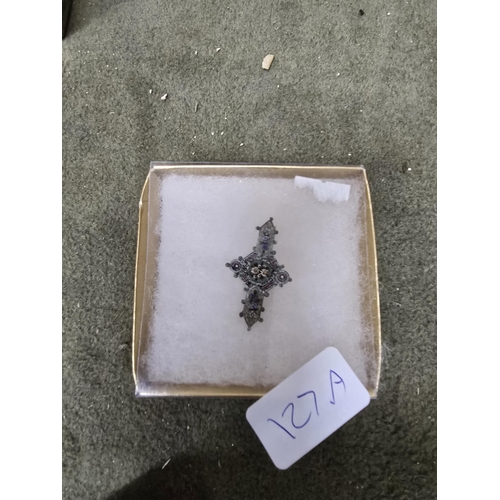 127A - mosaic brooch 1920