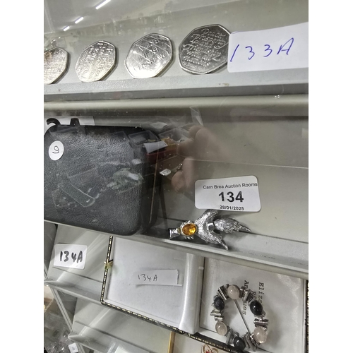 134 - Vintage jewellery boxed Scottish rabbits foot