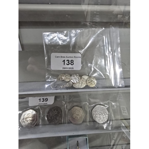 138 - SILVER EARRINGS