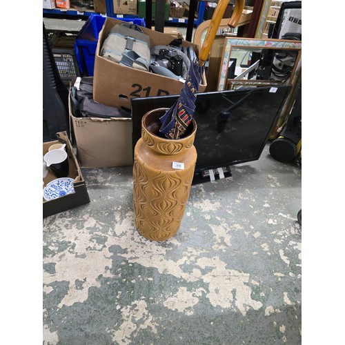 115 - Very large W German vase/stick stand 1970s