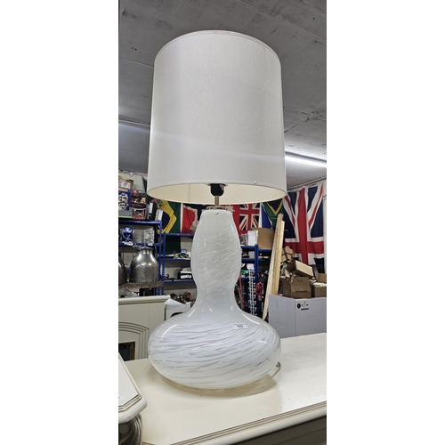 599 - Large Murano style glass lamp UNABLE TO POST