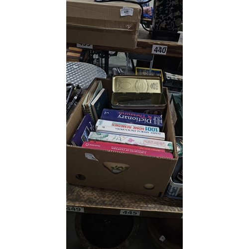 445 - Box of old books