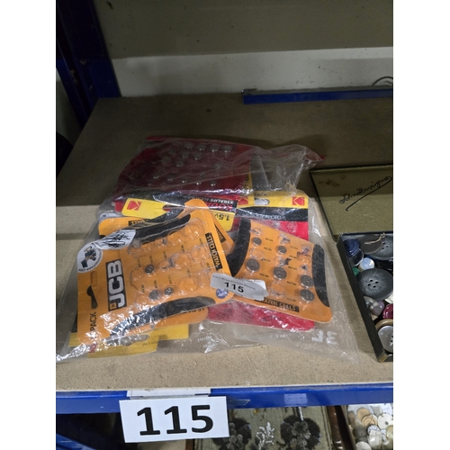115 - bag lot of batteries