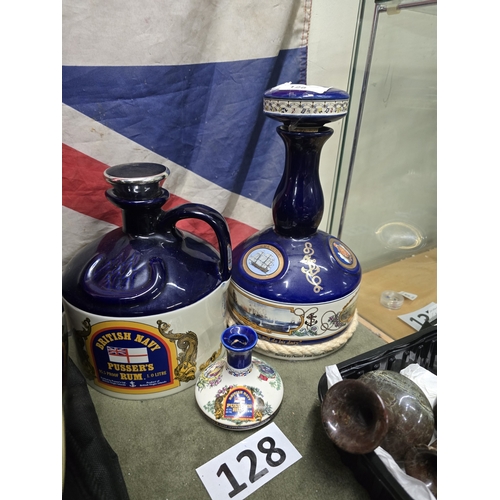 128 - Pusser Rum decanters