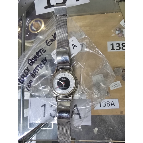 134A - reflex watch quartz stainless strap new battery GWO